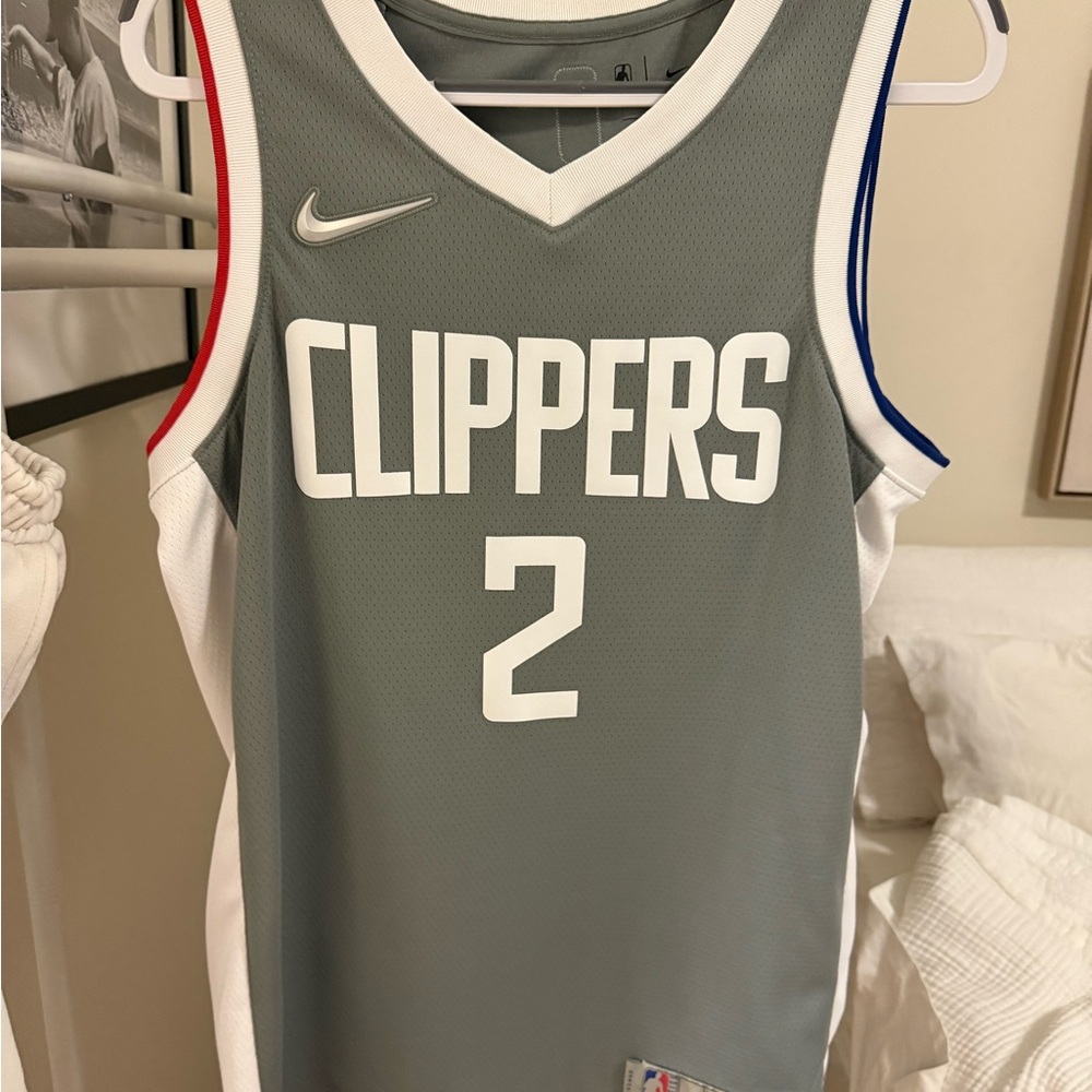 Kawhi Leonard #2 LA Clippers Authentic Jersey Earned Edition Sz 48